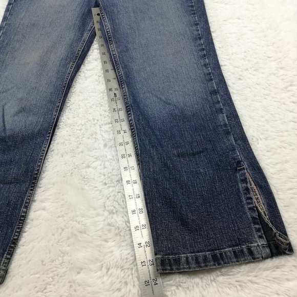 Tommy Hilfiger Womens Cropped Jeans Blue Pockets Medium Wash Denim Mid Rise 6 - Picture 4 of 9